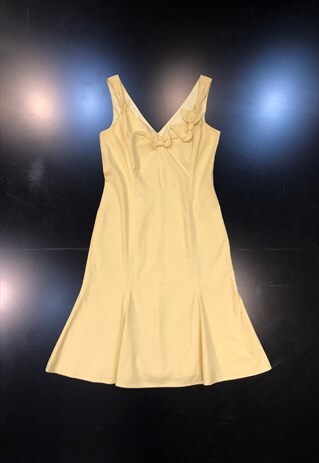 VINTAGE MOSCHINO YELLOW SUMMER DRESS