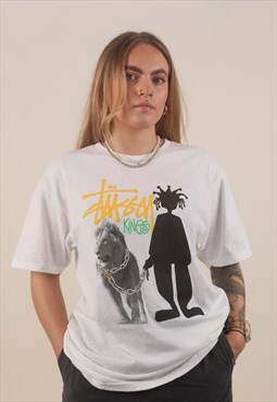 Deadstock Stussy Kings white tee tshirt