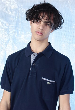 VINTAGE LACOSTE NAVY POLO SHIRT