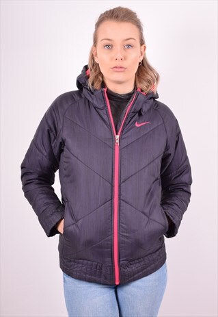 NIKE WOMENS VINTAGE PADDED JACKET MEDIUM PURPLE 90S
