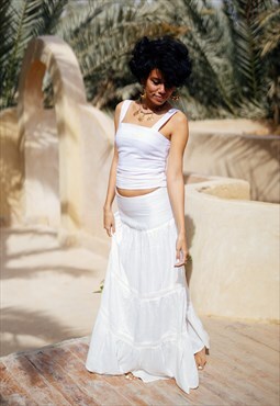 Shali White Skirt