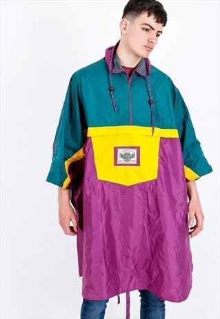 VINTAGE RAIN JACKET PONCHO J866