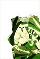 VINTAGE MAX MARA GREEN PATTERENED TOP