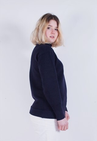 VINTAGE ROLL NECK FINE KNIT JUMPER
