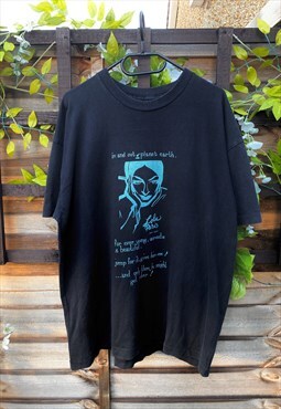 Vintage Screenstars 1990s planet Earth T-shirt XL black 