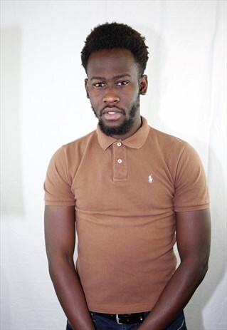 VINTAGE BROWN SPORT POLO RL SHIRT