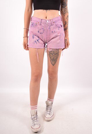VINTAGE LEVI'S 501 DENIM SHORTS PURPLE