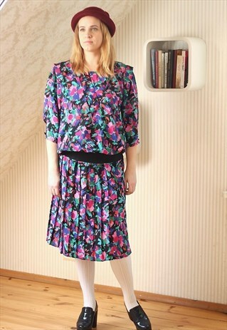 COLORFUL ELASTICATED WAIST DRESS