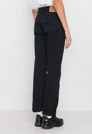 VINTAGE BLACK LEVI'S 501 FIT DENIM JEANS
