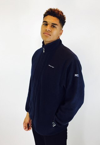 REEBOK 90S EMBROIDERED FLEECE JACKET