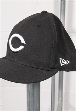 Vintage New Era MLB Cincinnati Reds Cap Black Baseball Hat