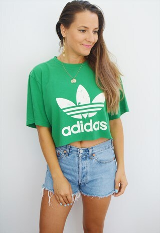 90S ADIDAS FESTIVAL CROP TOP/T-SHIRT