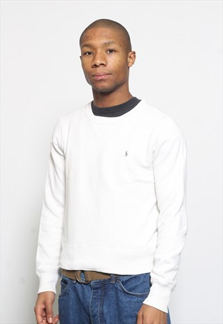 VINTAGE RALPH LAUREN SWEATSHIRT WHITE