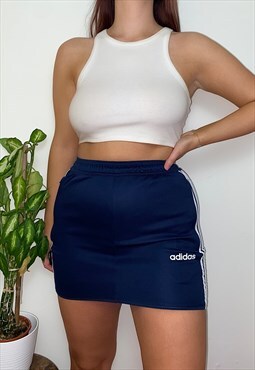 Reworked Adidas Navy Blue Skirt