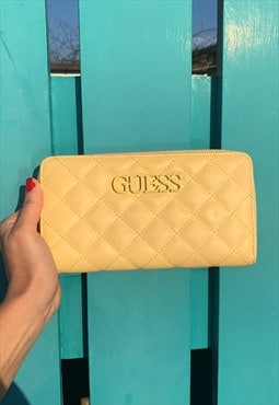 Guess authentic Yellow Clutch
