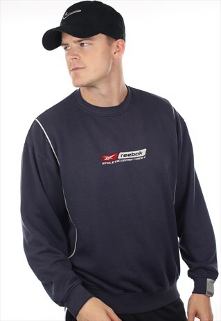 VINTAGE 90S REEBOK SPELL OUT SWEATSHIRT JUMPER