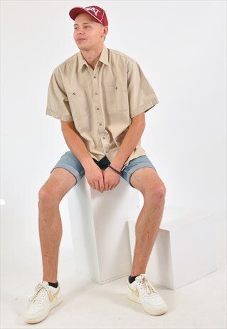 VINTAGE 90'S SHIRT IN BEIGE