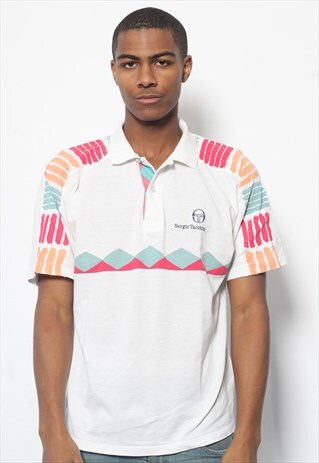 VINTAGE SERGIO TACCHINI POLO SHIRT WHITE