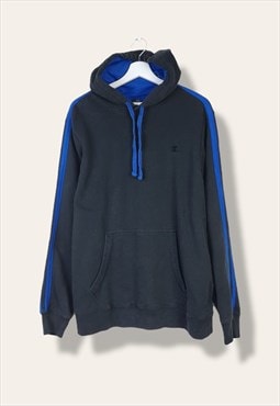 Vintage Starter Sweatshirt Hoodie Blue Details in Black M