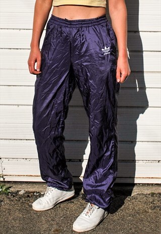 VINTAGE 90S PURPLE JOGGERS TRACK BOTTOMS