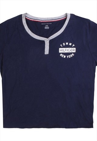 Tommy Hilfiger Quarter Button Short Sleeve T Shirt Men's Lar