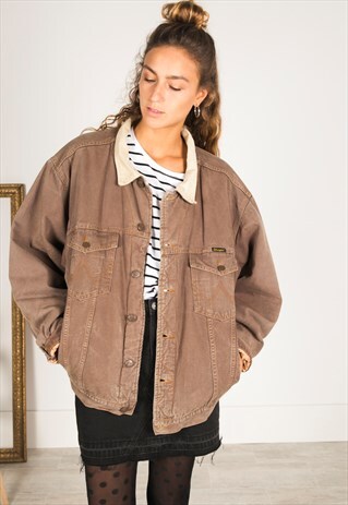 VINTAGE 80S WRANGLER WINTER BLANKET JACKET / R3100R145