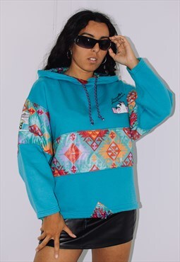 Vintage 80s crazy fluo geometric cartoon hoodie sweatshirt