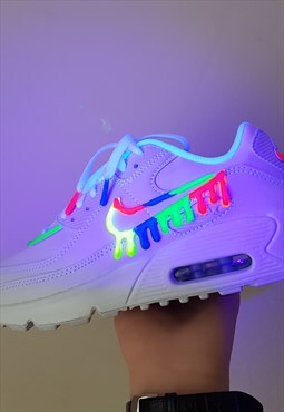 Drippy Nike Air Max 90 Neon Custom sneakers 