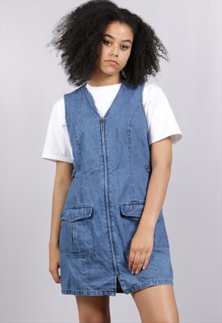 VINTAGE DENIM DRESS Z854