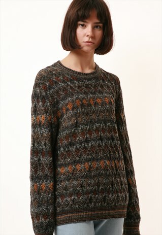 90S BOTTO MADE IN ITALY WOOL KNITWEAR SWEATER JUMPER 14657