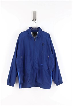 Adidas Vintage 90's Zip Light Jacket in Blue - M
