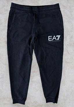 EA7 Emporio Armani Black Joggers Sweatpants Men's XL