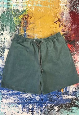 Teal Cord  Shorts