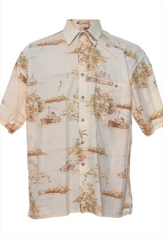 Vintage Tropical Hawaiian Shirt - L
