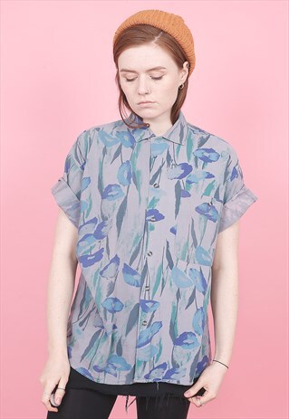 VINTAGE CRAZY PATTERNED SHIRT /R12262