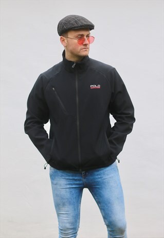 RALPH LAUREN POLO SPORT USA FLEECE LINED SPORTS SHELL JACKET