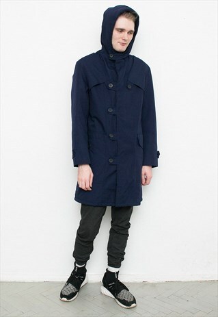 DARK BLUE PARKA JACKET