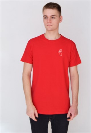 RED FRESH AS FUCK (WHITE) T-SHIRT