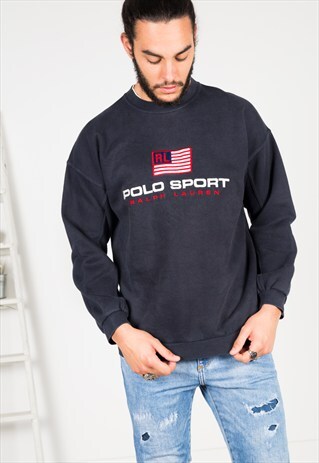 VINTAGE 90'S POLO RALPH LAUREN SWEATSHIRT / S0241