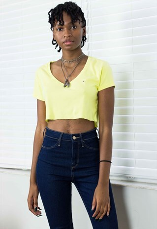 VINTAGE TOMMY HILFIGER CROP TOP LOGO 90S M 3.3