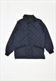 Vintage 80's Quilted Jacket Navy Blue