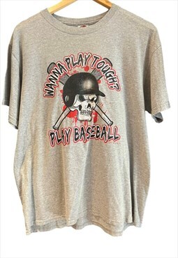 If you wanna play tough play baseball 90s T-shirt 