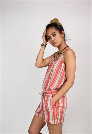 VINTAGE 90'S LOFT STRIPE PLAYSUIT