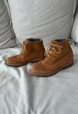 Tan Brown Suede Travel Boots - EU39 UK6 US8'5 