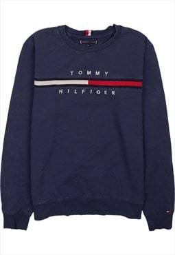 Vintage 90's Tommy Hilfiger Sweatshirt Spellout Crew Neck