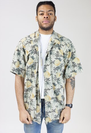 VINTAGE 90S PINEAPPLE PATTERNED SHIRT