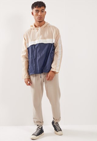 VINTAGE WINDBREAKER 1/4 ZIP JACKET