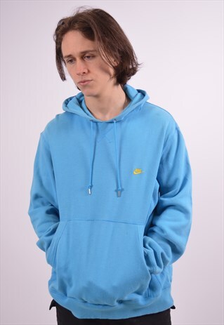 VINTAGE NIKE HOODIE JUMPER BLUE