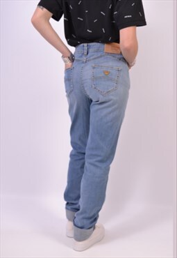 Vintage Armani Jeans Slim Blue