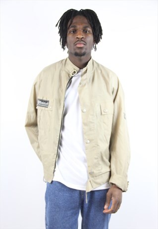 VINTAGE BELSTAFF BEIGE BOMBER JACKET